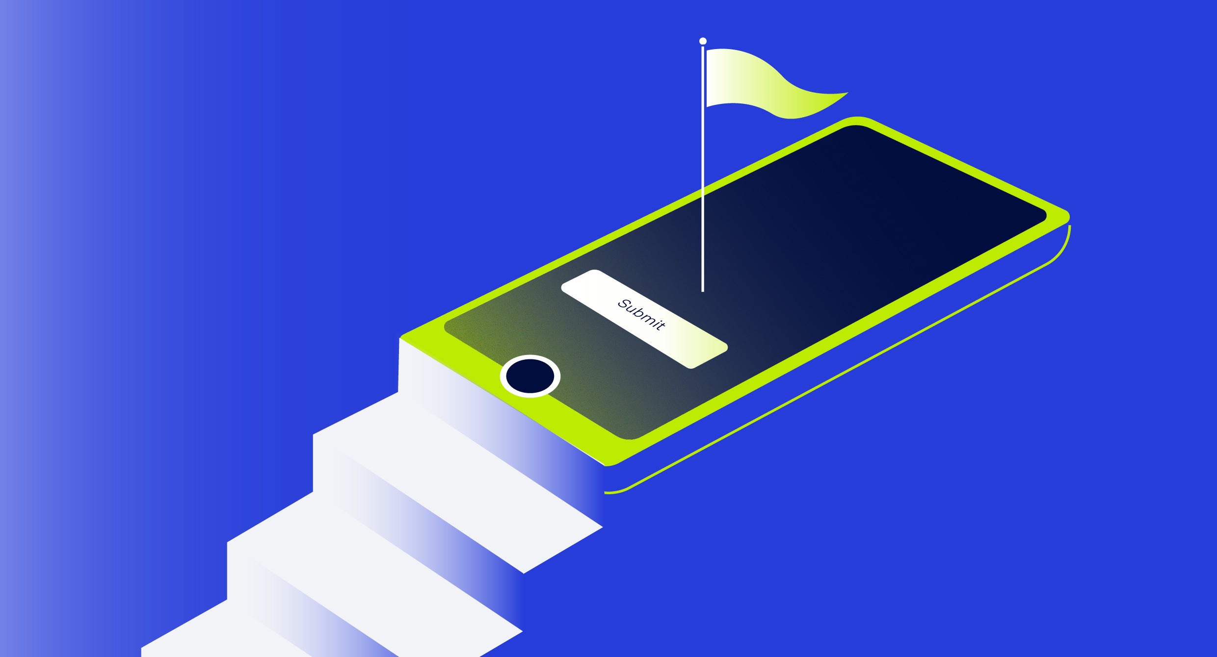 Mobile device with self-service loan application