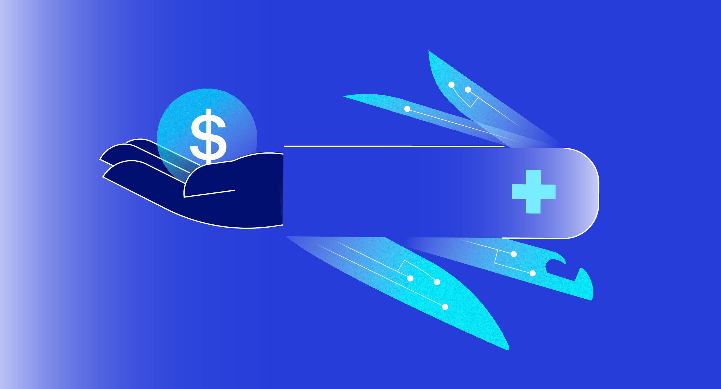 Stylized image of a Swiss army knife