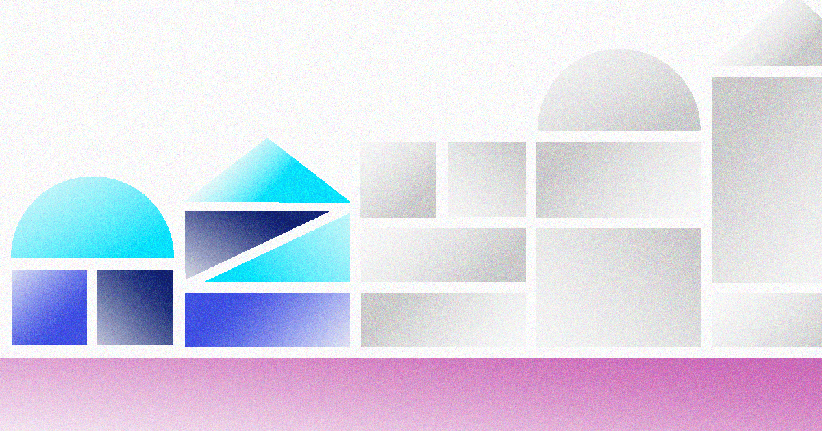 Illustration of ascending block towers