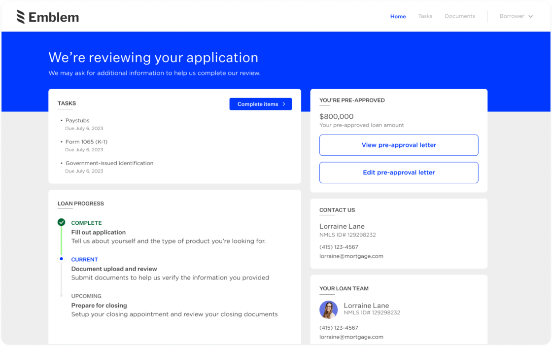 Product screen showcasing application review