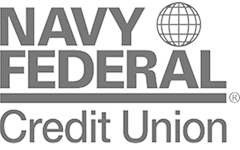 grey Navy Federal Credit Union logo