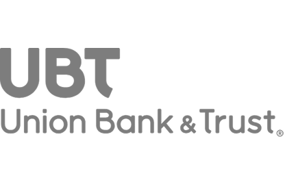 grey UBT Union Bank & Trust logo