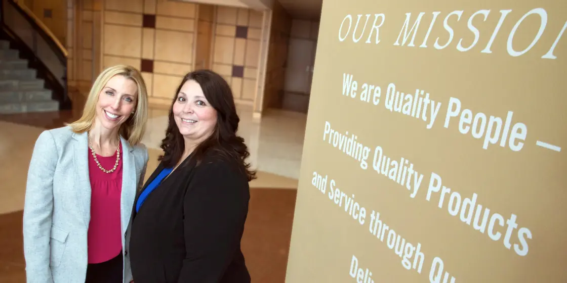 Nanette Graviet (left) and Amy Moser (right) are long-time Mountain America executives devoted to the credit union’s mission.