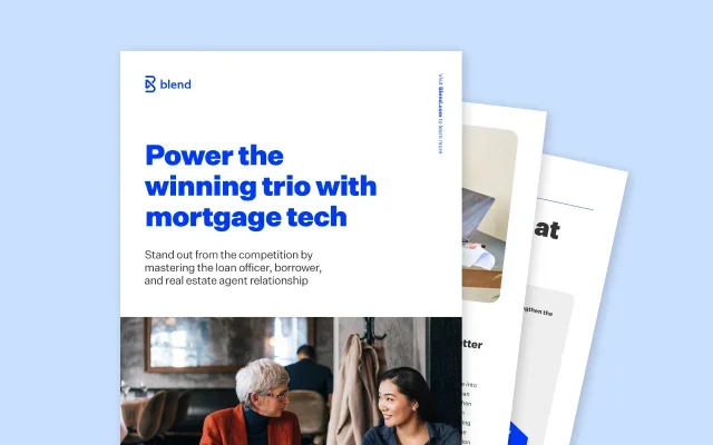 Power the Winning Trio Ebook preview on top of light blue rectangular card