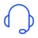 blue headset icon